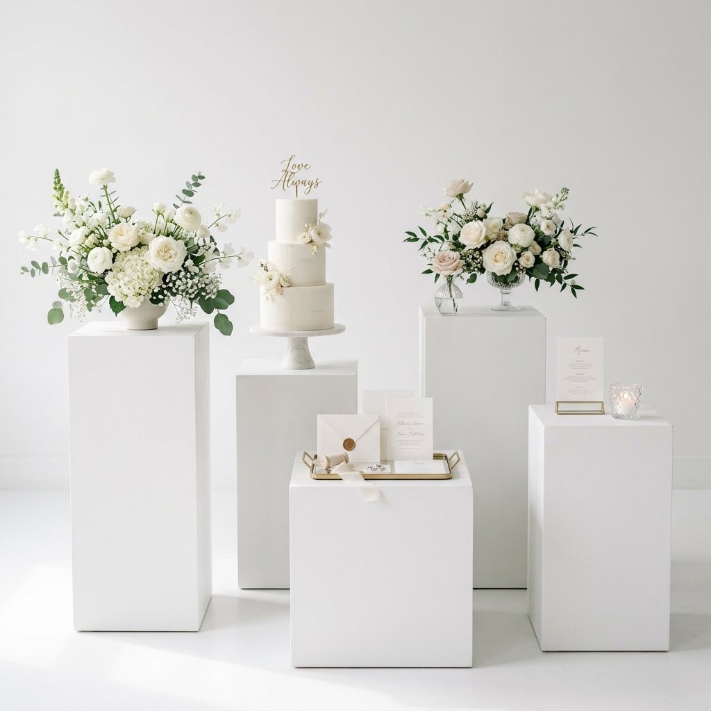 Présentoirs Cubes Blancs